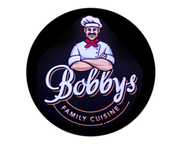 Bobby's Pizza logo.